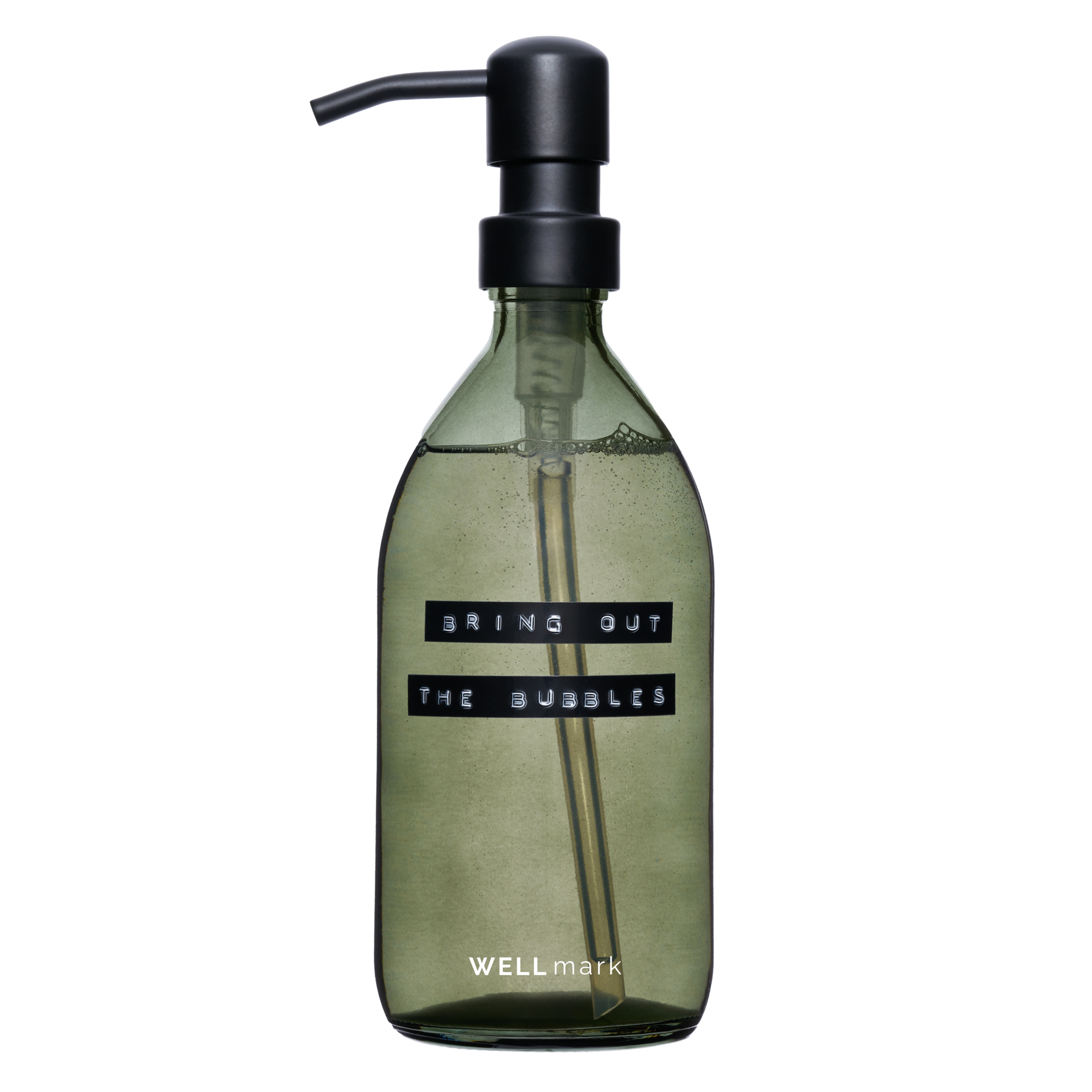 Handzeep Dark Amber 500ml met Zwarte Pomp Wellmark