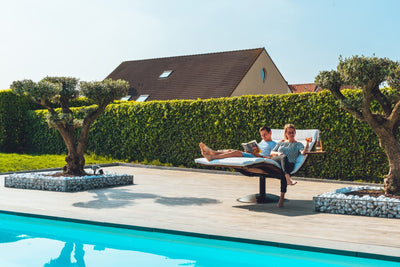 Basis Lazy Daisy met tafels en kussen Lazy Daisy