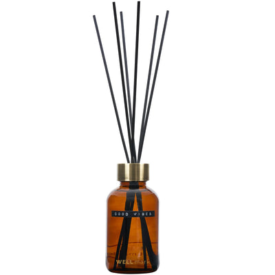 Maxi Geurstokjes Cedarwood 500ml Messing Wellmark