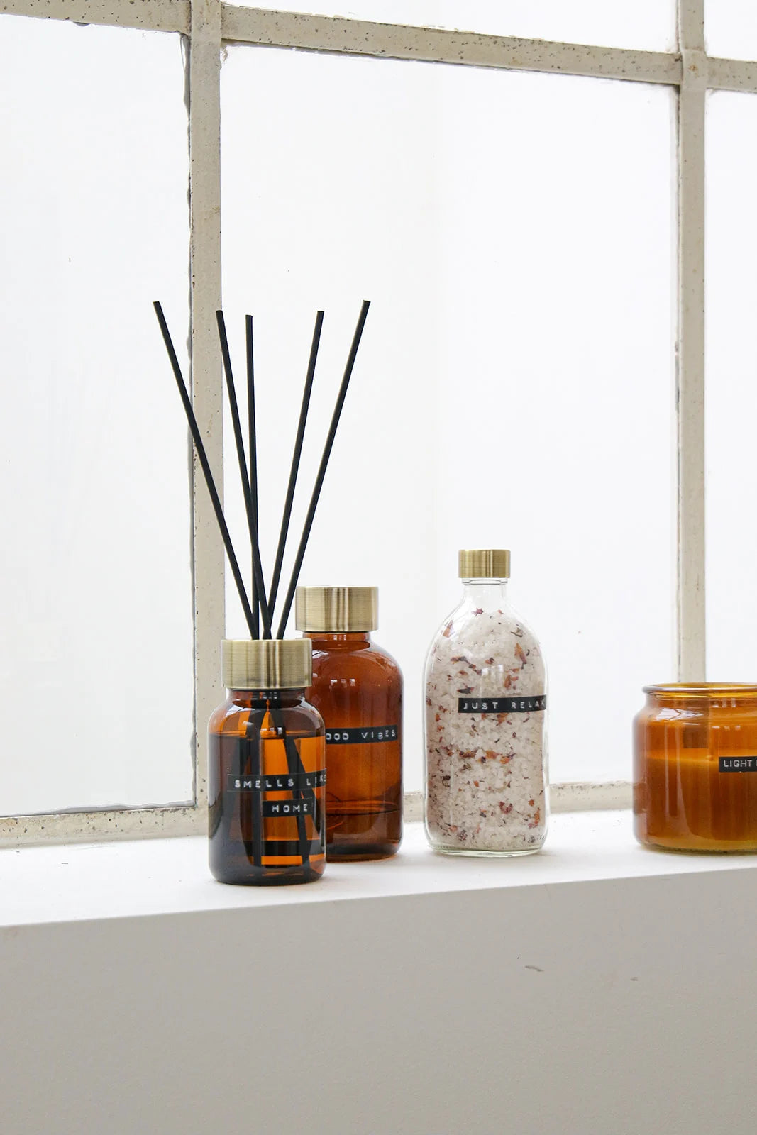 Maxi Geurstokjes Cedarwood 500ml Messing Wellmark