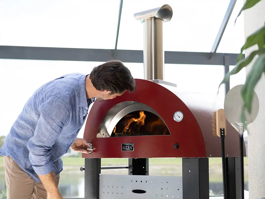 Alfa Forno 2 Pizze Pizza Oven Hybride Buiten MODERNO Alfa Forni