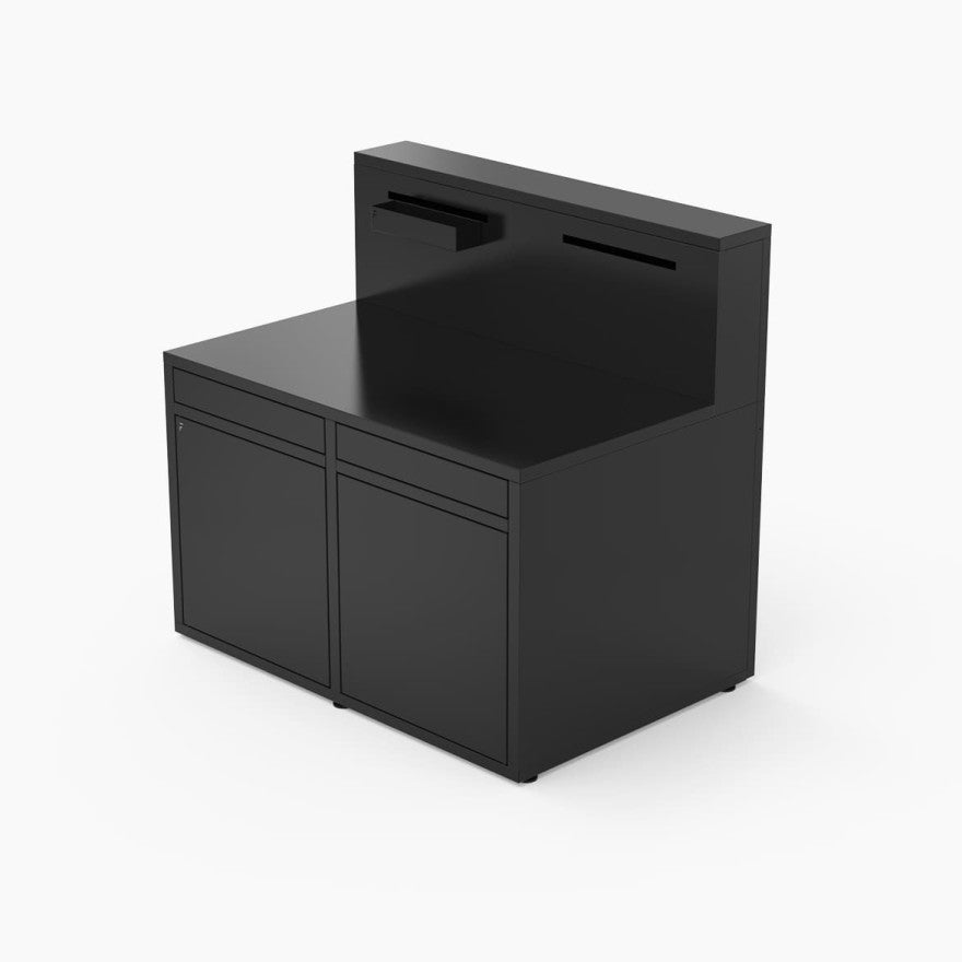 Buitenkeuken module met barblad 120 cm zwart staal - Forge Adour Forge Adour