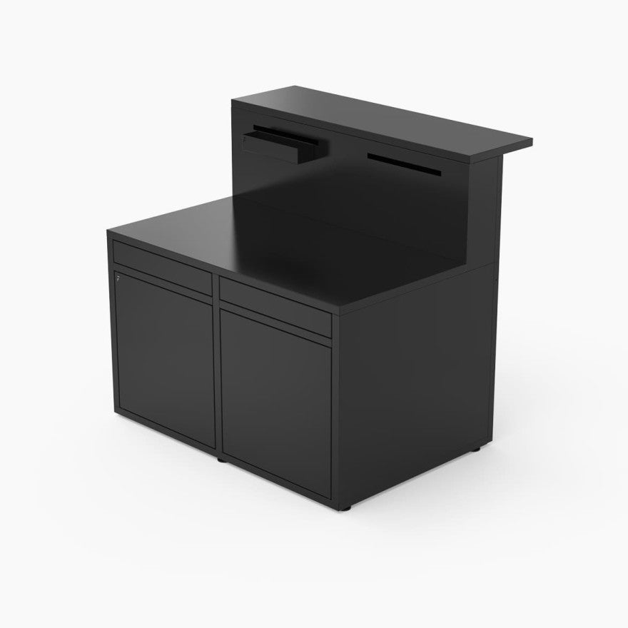Buitenkeuken module met barblad 120 cm zwart staal - Forge Adour Forge Adour