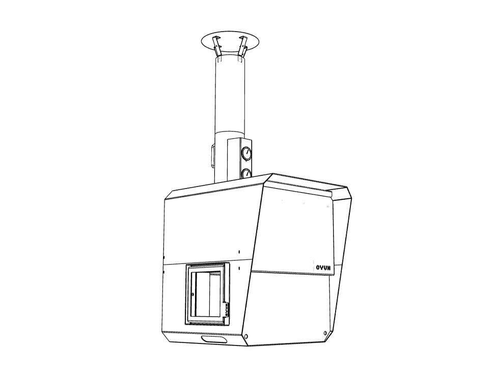 OVUN GN : Houtgestookte buitenoven | Maximale capaciteit | Bak, grill, rook & kook OVUN