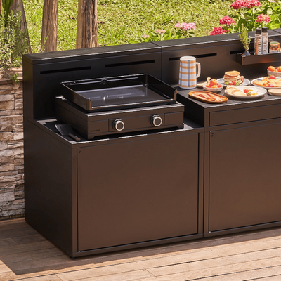 Plancha Module met Barblad Zwart Staal - Forga Adour Forge Adour