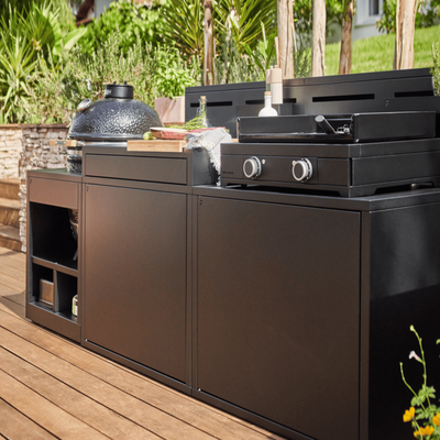 Plancha Module met Barblad Zwart Staal - Forga Adour Forge Adour