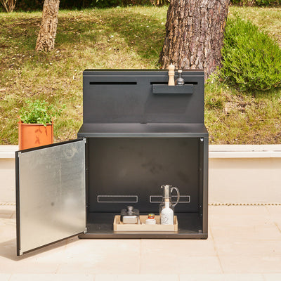 Plancha Module met Barblad Zwart Staal - Forga Adour Forge Adour