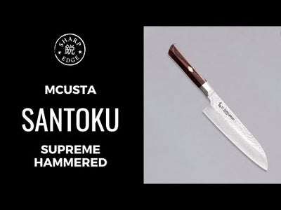Japans mes Santoku Supreme Hammered 180mm