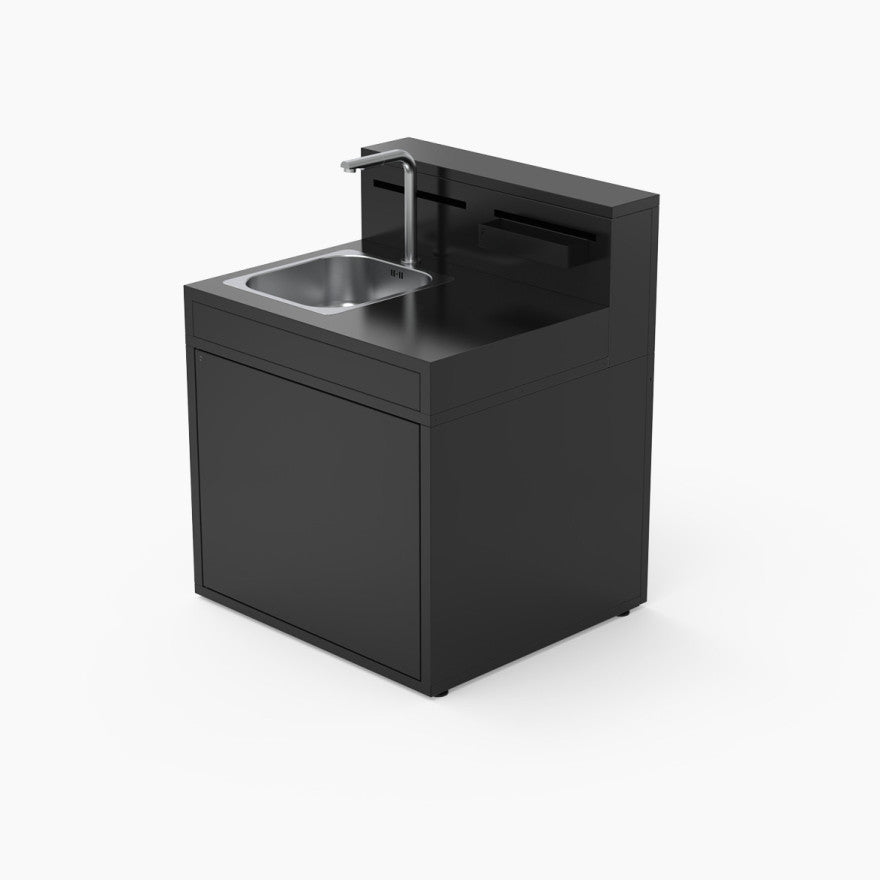 Spoelbak Module met Barblad Zwart Staal - Forge Adour - Gemonteerd Forge Adour