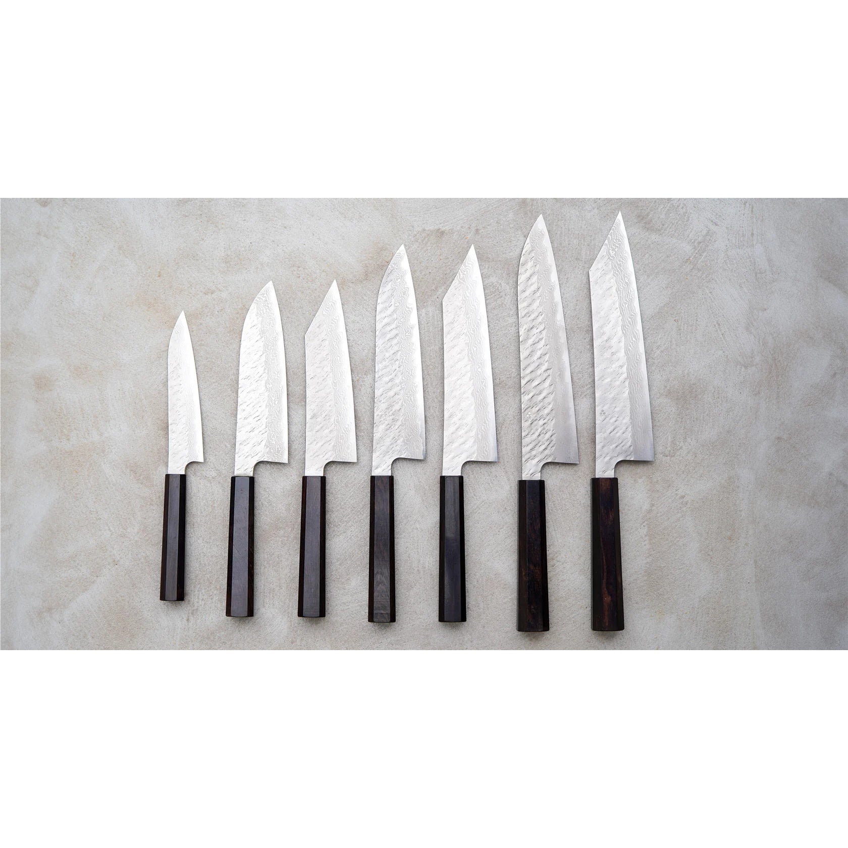 Nigara Gyuto VG-10 Damascus Tsuchime 240mm Mes Braainest