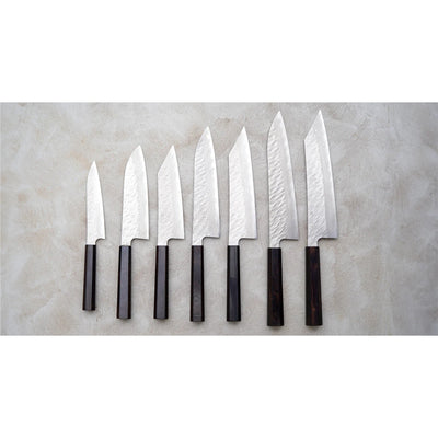 Nigara Gyuto VG-10 Damascus Tsuchime 240mm Mes Braainest