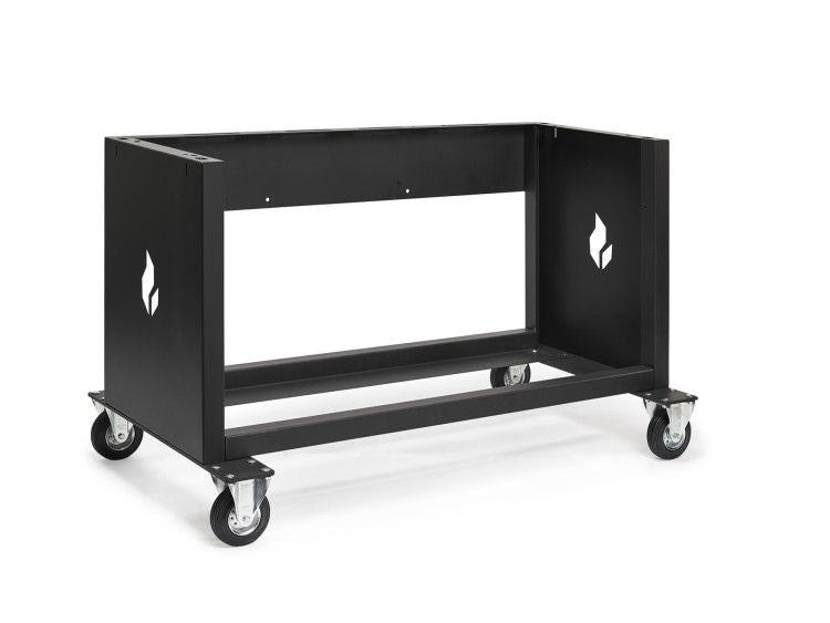 Verrijdbaar onderstel/zijtafel 1200 zwart Braaimaster
