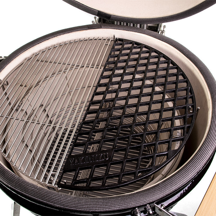 22" YAKINIKU 1/2 Gietijzeren Rooster Meatmaker Yakiniku