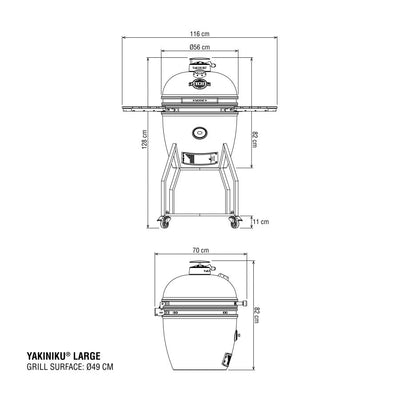 19” YAKINIKU Large Kamado Solo Basic Yakiniku