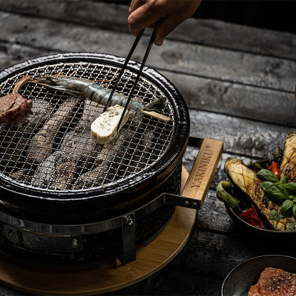 YAKINIKU Shichirin Round keramiek rvs Yakiniku