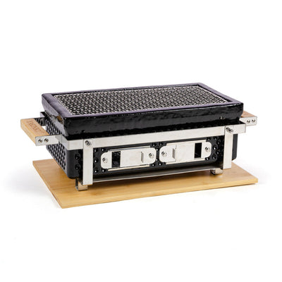 YAKINIKU Shichirin Rectangle Keramiek RVS Yakiniku