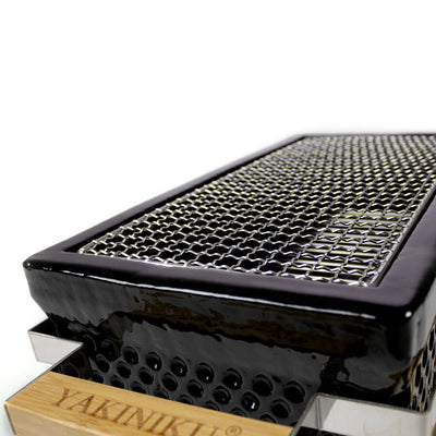 YAKINIKU Shichirin Rectangle Keramiek RVS Yakiniku